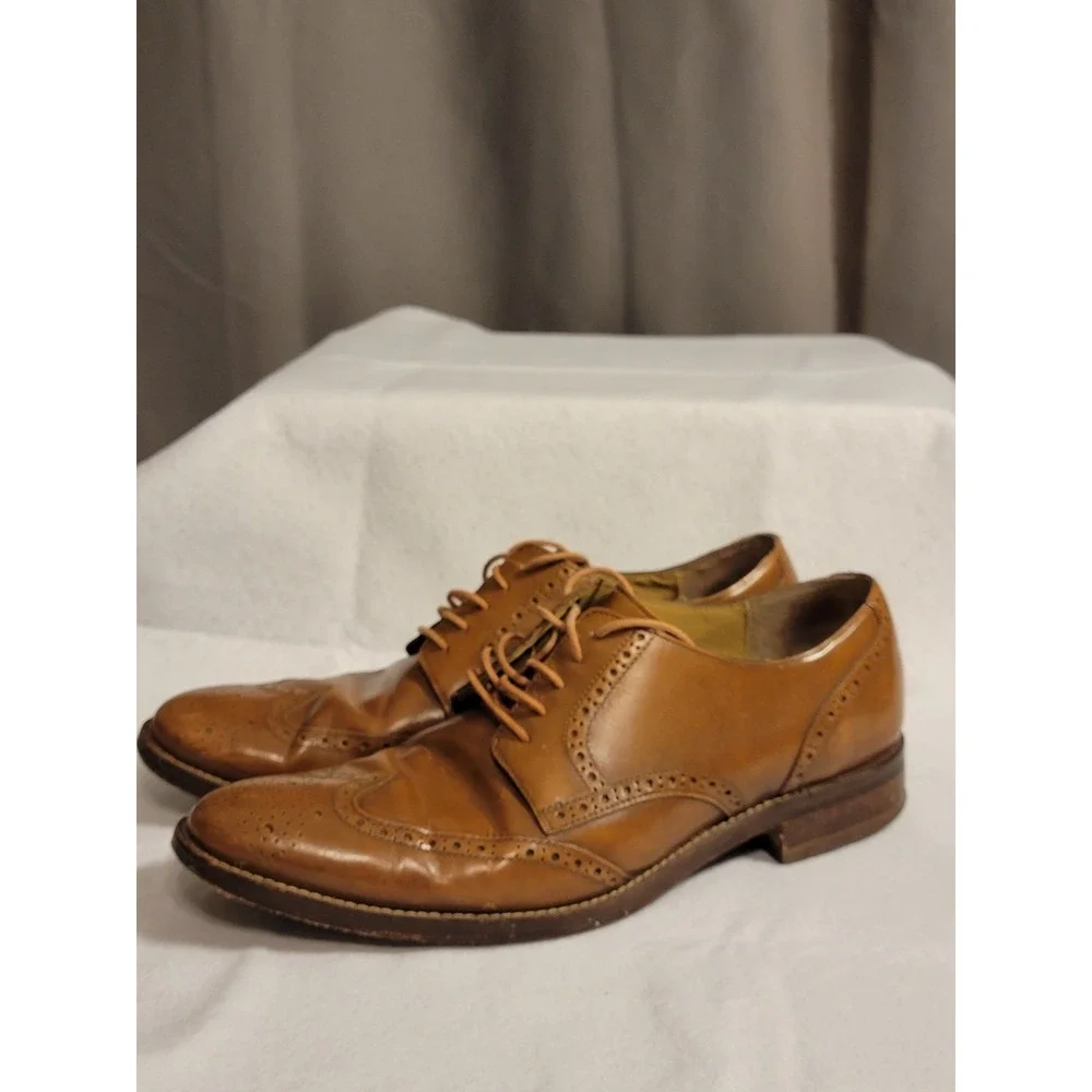 Men's Size 11 Cole Haan‎ Lace Up Dress Shoes. Light Brown.